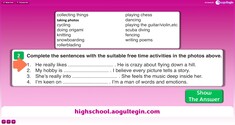 Vocabulary - Free Time Activities 2