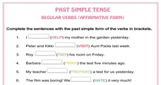 Past Tense: Regular Verbs 2