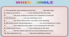 When & While