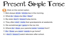 Simple Present Tense