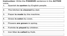 Passive Voice 5