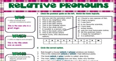 Relative Pronouns
