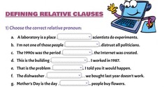 Defining Relative Clauses (2)