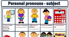 Subject Pronouns 2