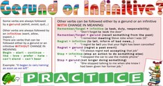 Gerunds & Infinitives