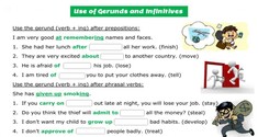 Gerunds & Infinitives 3