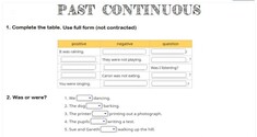 Past Continuous Tense 2