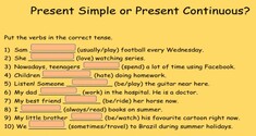 Simple Present Tense vs Present Continuous Tense 3