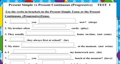 Simple Present Tense vs Present Continuous Tense 4